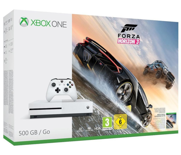 Microsoft Xbox One S 500GB+FH3+RoTR+Quantum Break+6M GOLD - 367862 - zdjęcie 3
